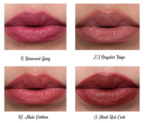 ysl matte lip stain swatches 28